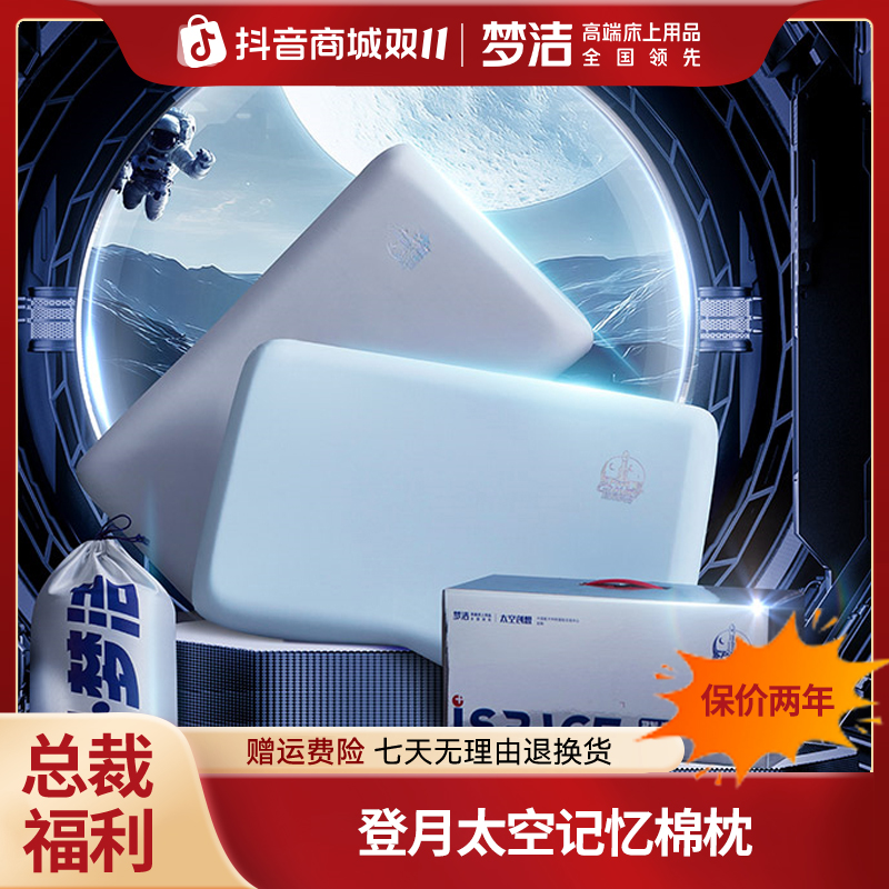 【总裁专场】2.0全能引力太空记忆枕家用透气护颈枕登月枕单只
