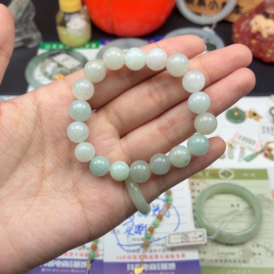 翡翠未镶嵌手串0754