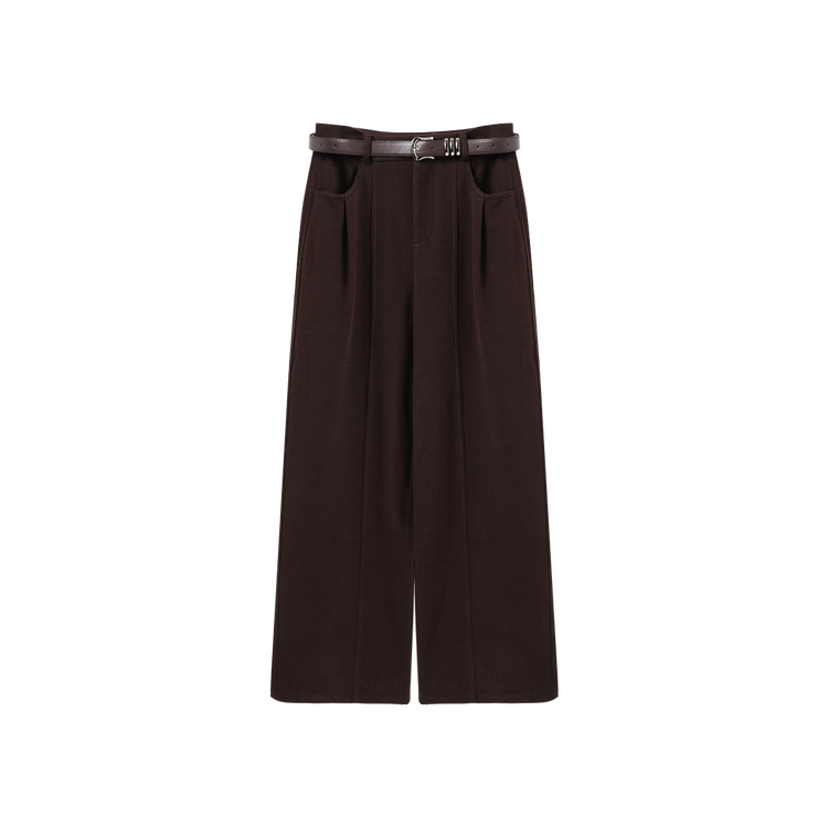 西町村屋通勤百搭阔腿裤女装2025冬季新款宽松垂感裤子XHAD10503