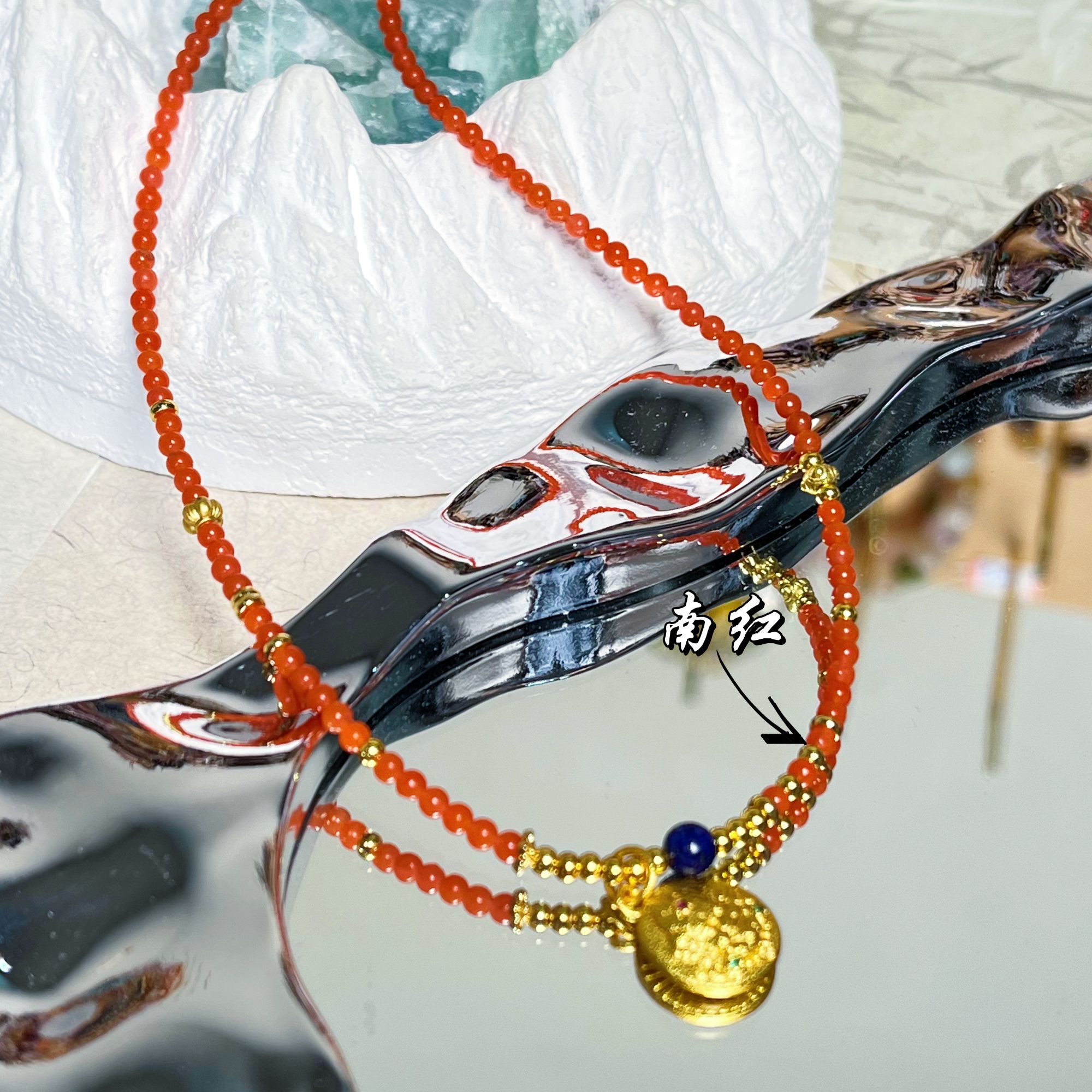 【十六珠宝】南红项链设计款CR182多样性发一