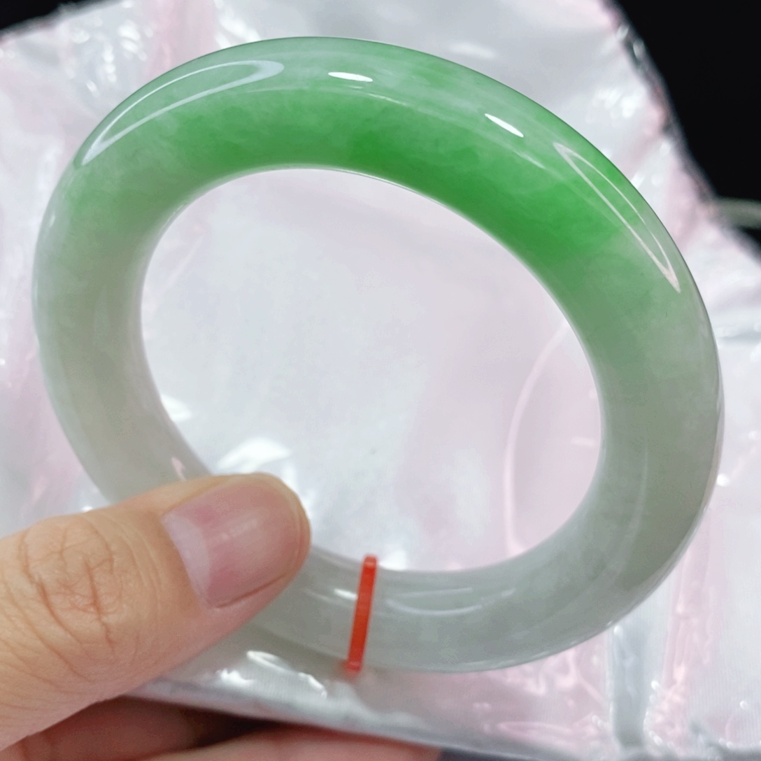 未镶嵌手镯翡翠54圈口物美价廉物超所值