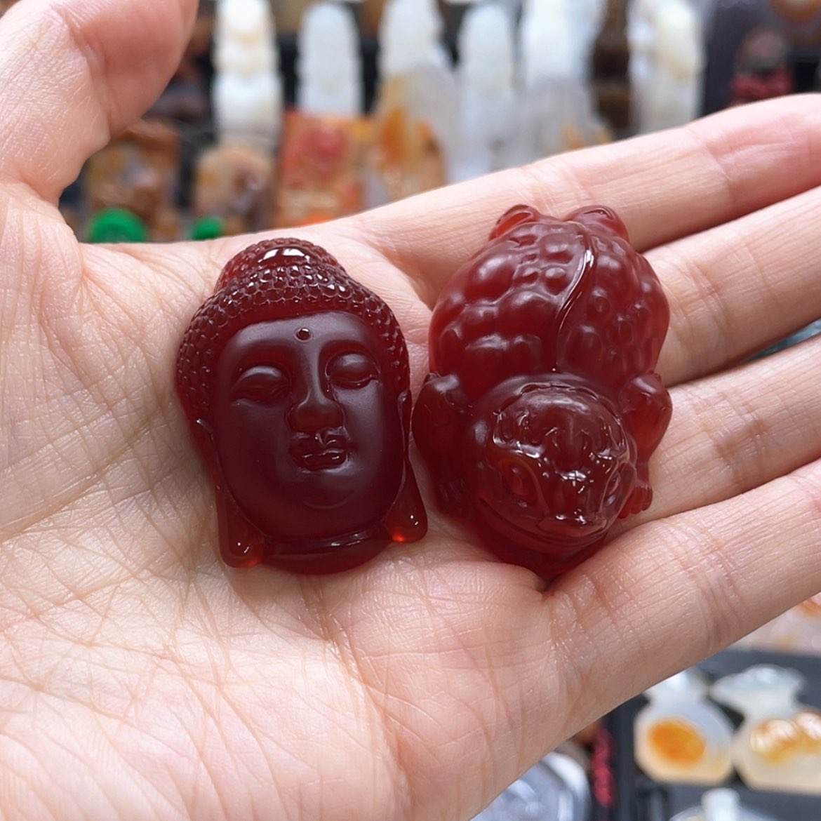 【闪购商品】玛瑙/玉髓珠宝半成品未镶嵌水*灯