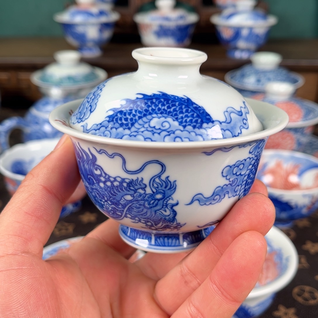 瓷片自成堂景德镇手工手绘