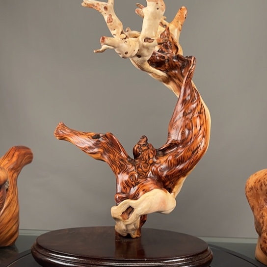 华***堂柏木（崖柏）双色挂件