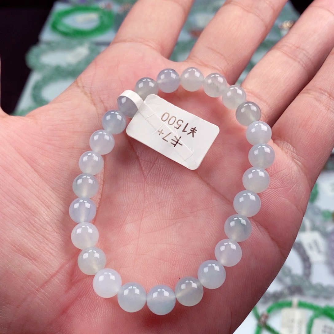 未镶嵌手链翡翠卡7.5