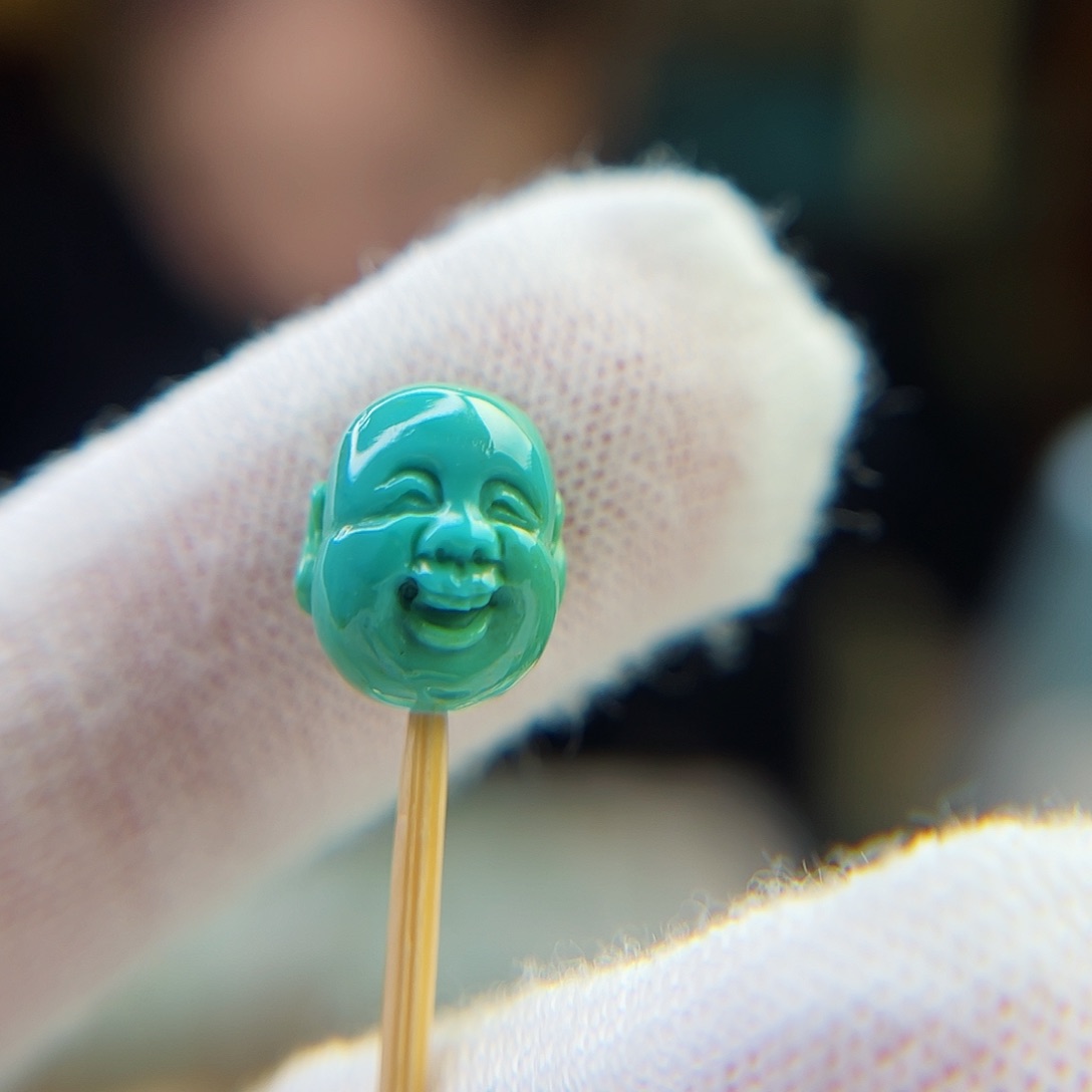 未镶嵌绿松石珠宝奇石9.7宽