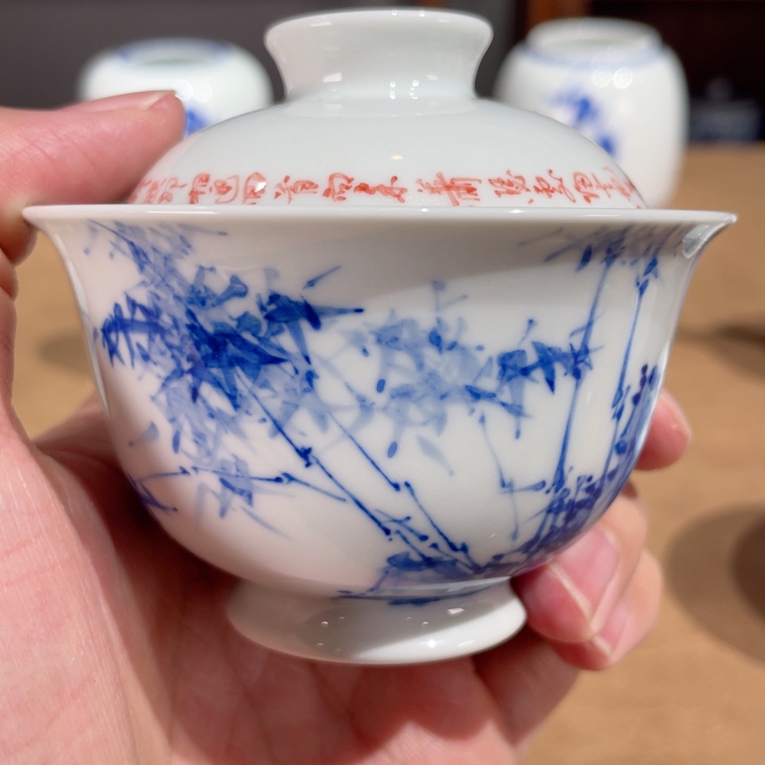 杯 经典王步花鸟 小桥窑