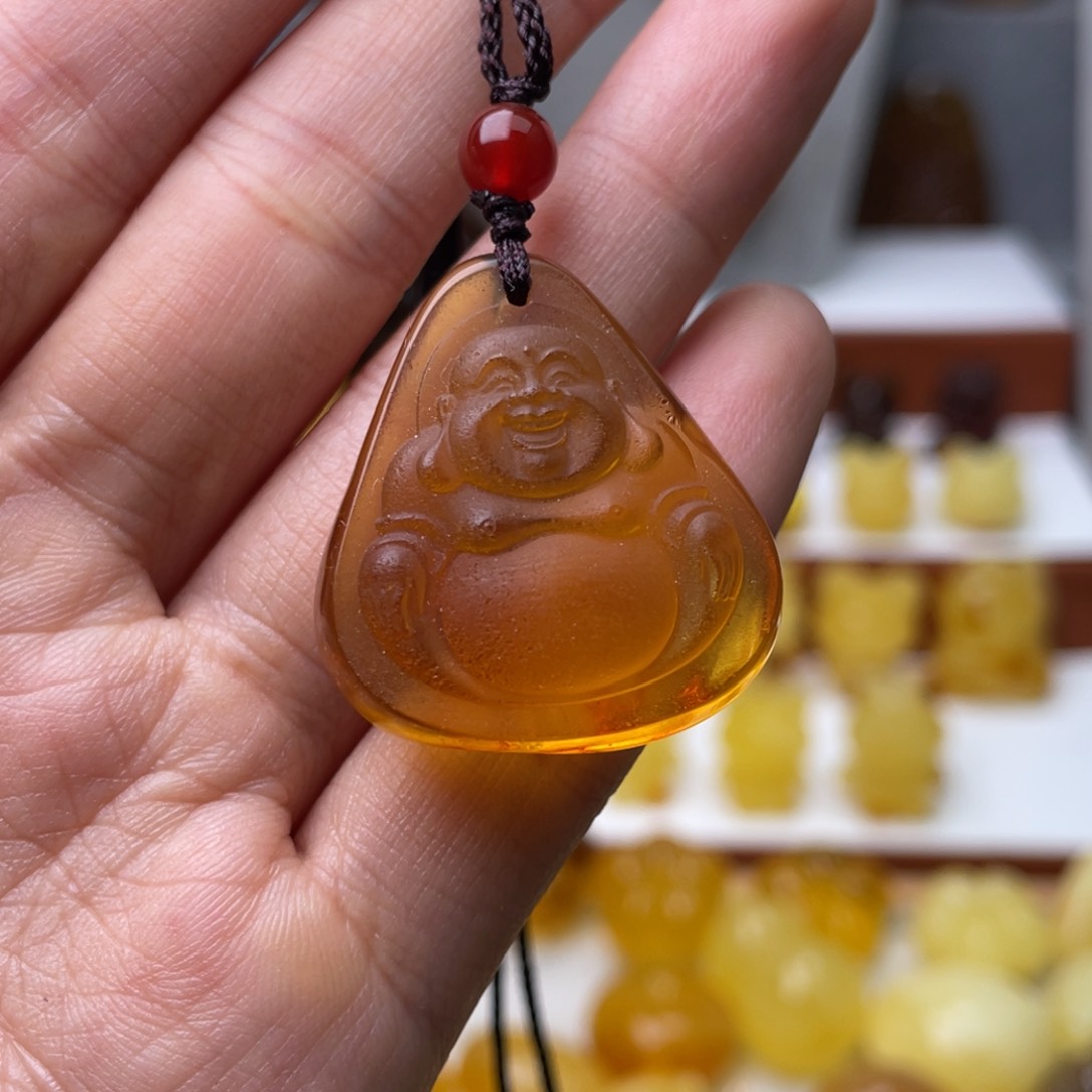 琥珀吊坠(不含链)未镶嵌
