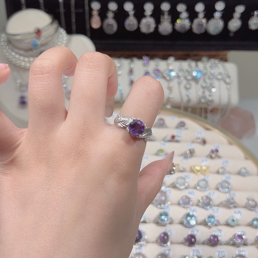 *****银S925镶嵌戒指托帕石