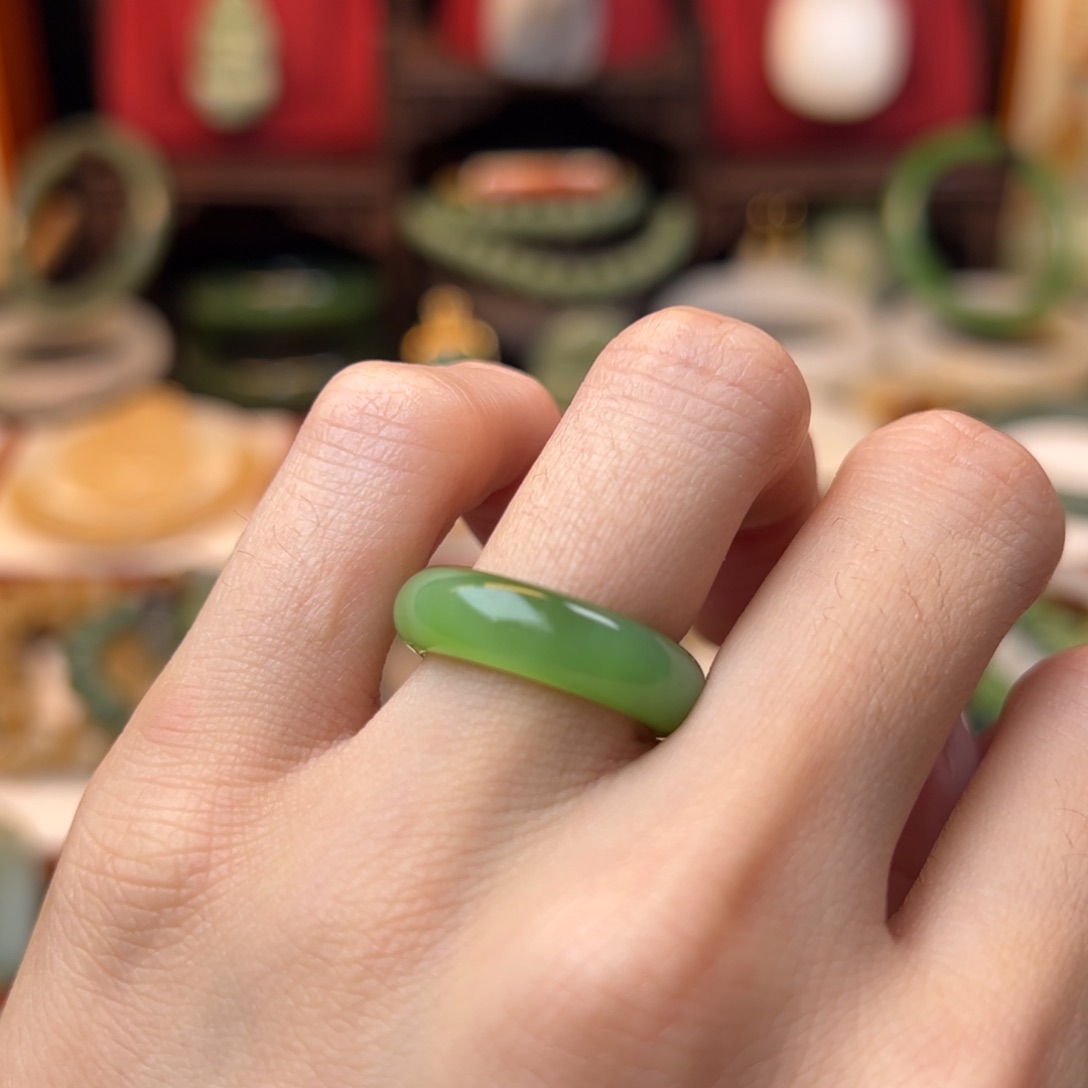 和田玉戒指未镶嵌10