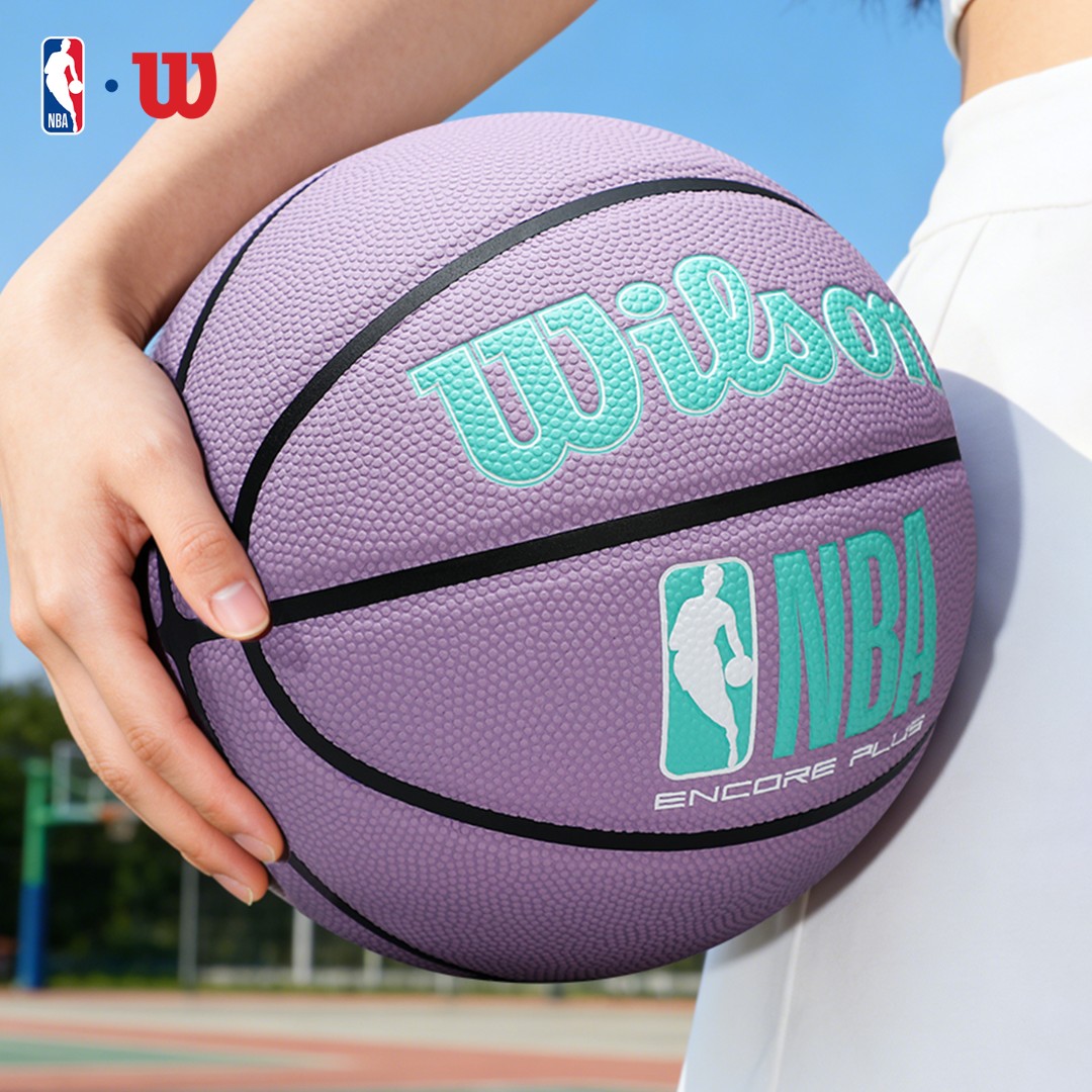 Wilson/威尔胜NBA室内外通用比赛训练防尘PU6号女神紫配色篮球