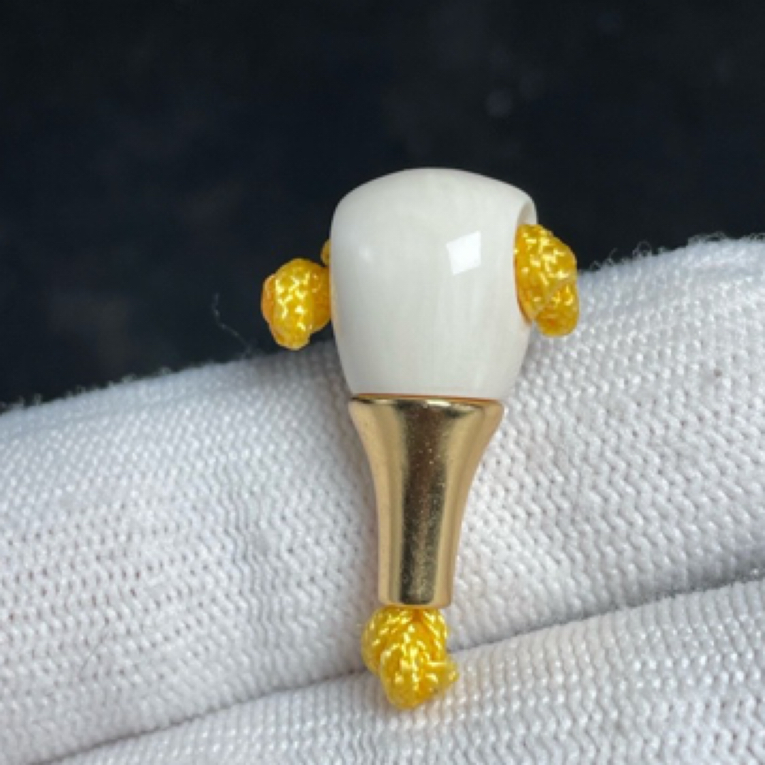 猛犸牙~金塔佛头三通百香星月菩提手串配饰