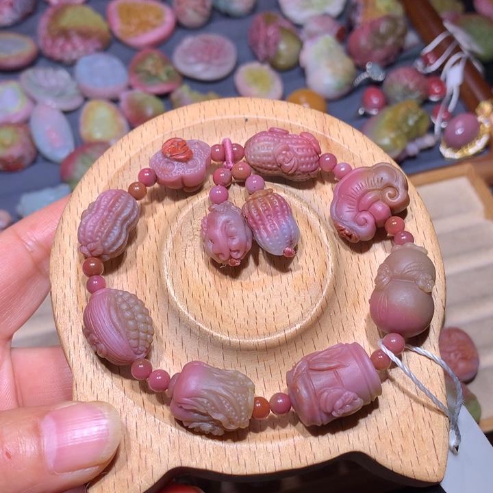 玛瑙/玉髓未镶嵌手链盐源玛瑙