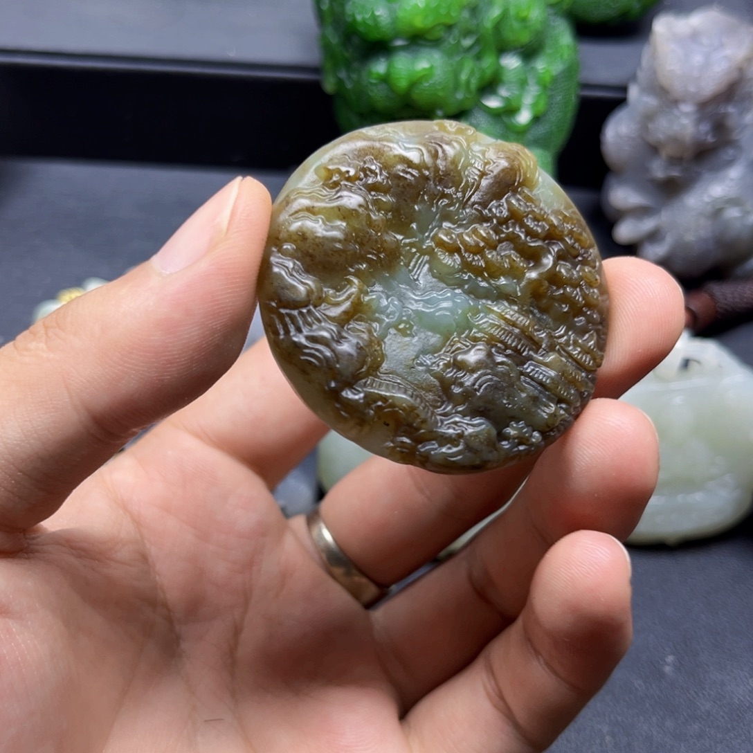 和田玉未镶嵌颈饰和田玉