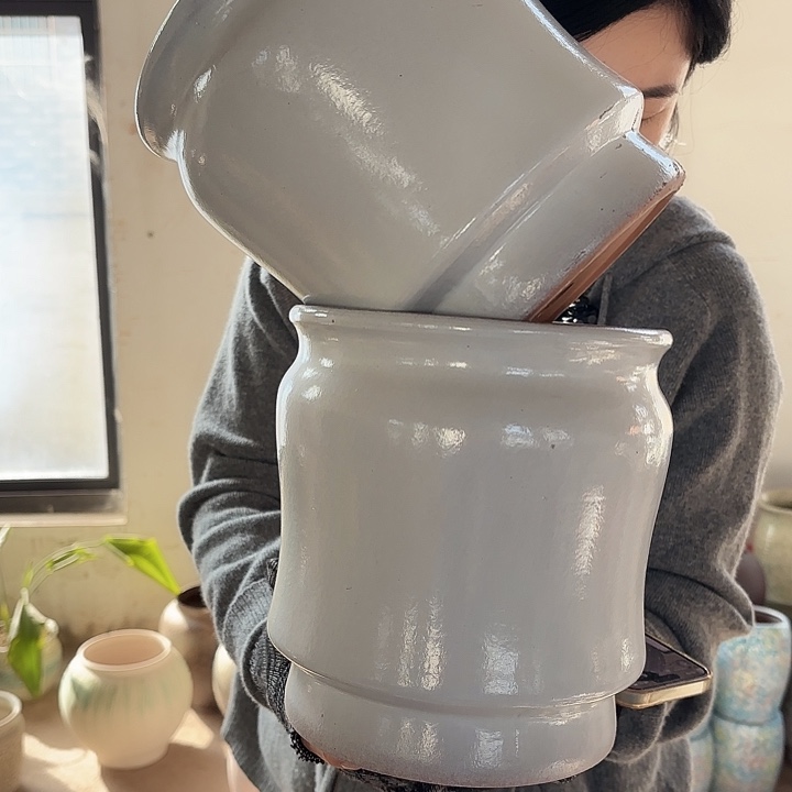 正品花盆高21/19两个