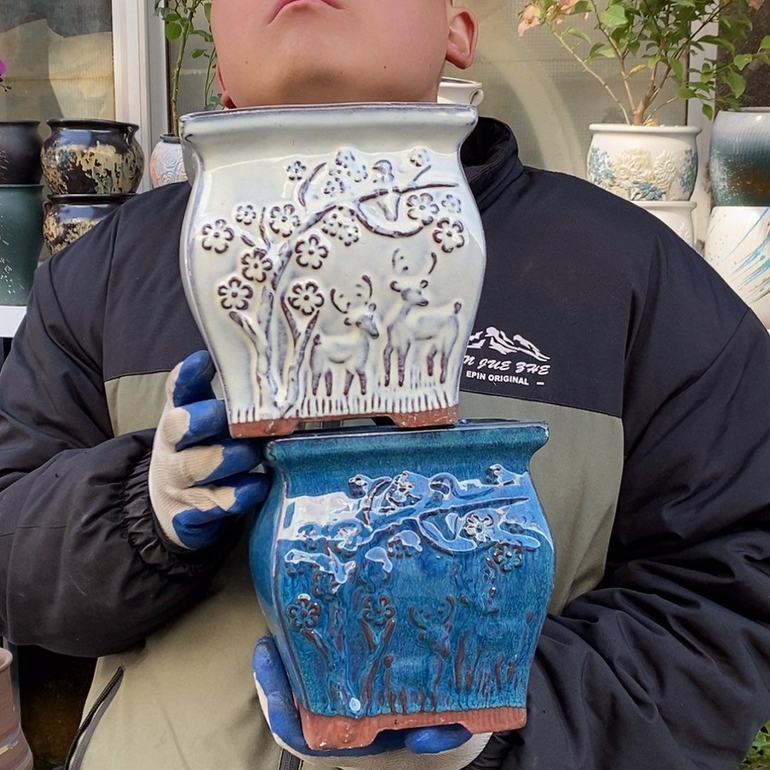 紫砂花盆口15高16福利