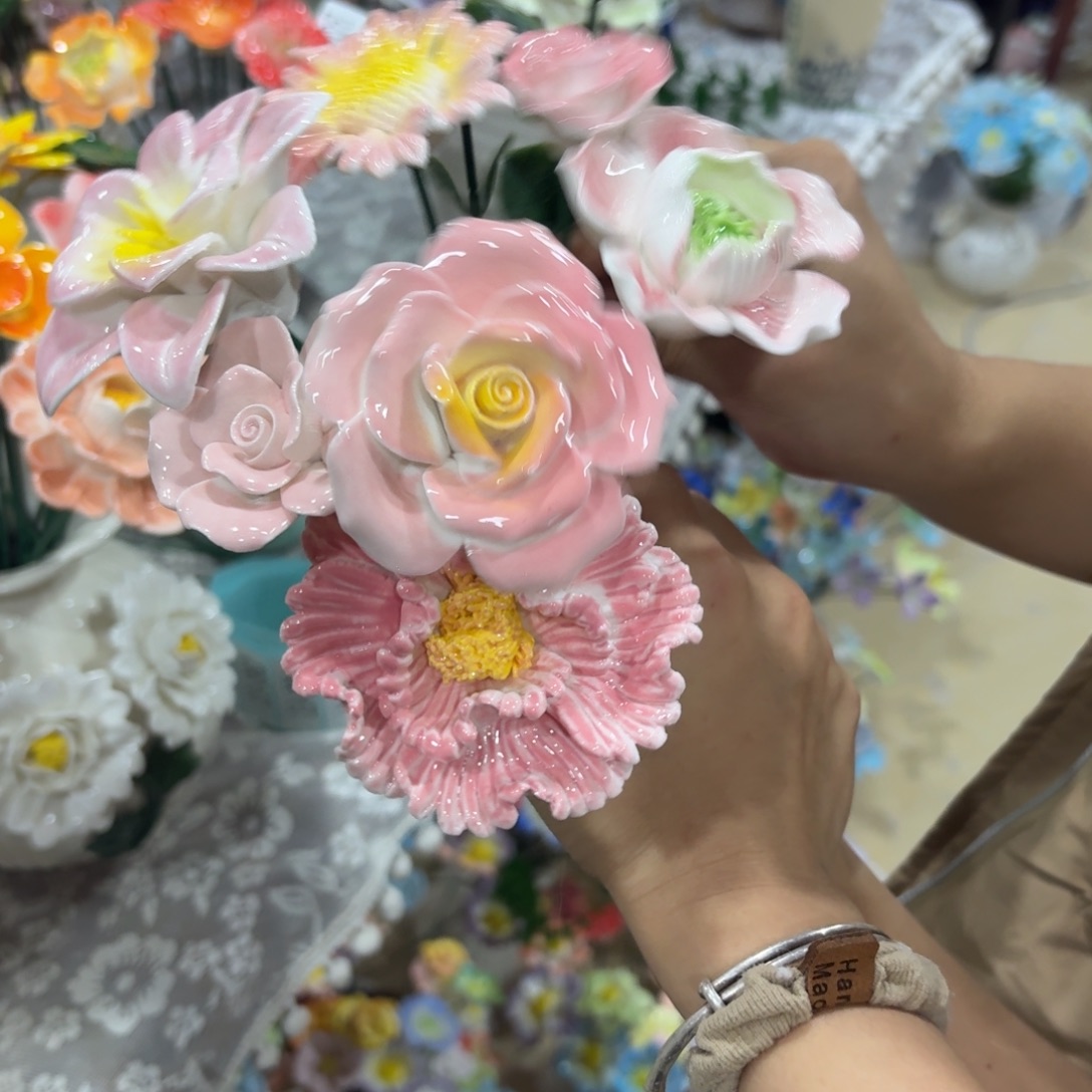 陶瓷花，拍满20发货，退款拉黑，1377