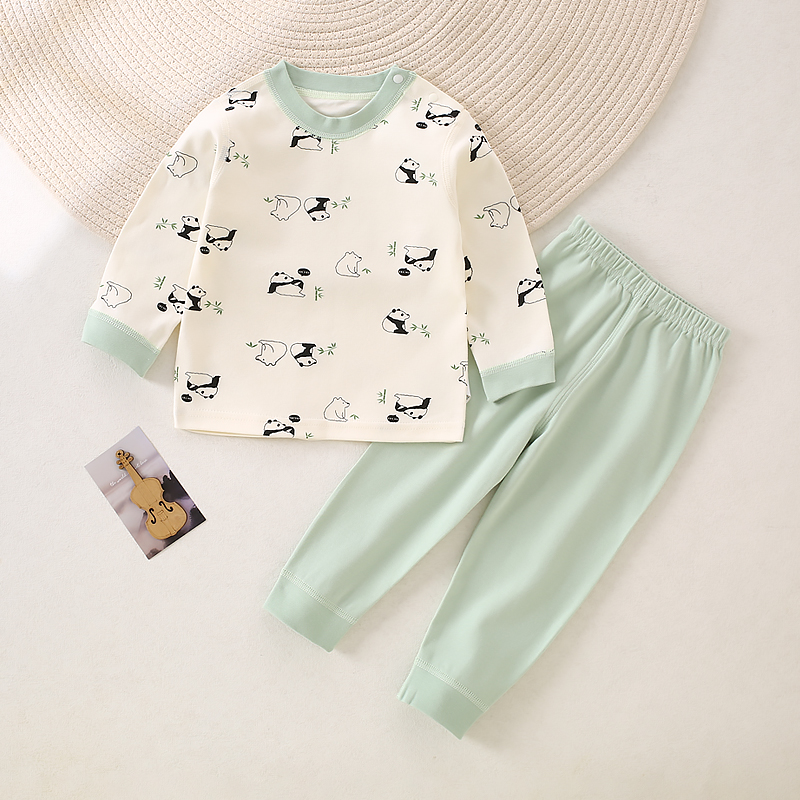 卡通印花秋衣套装