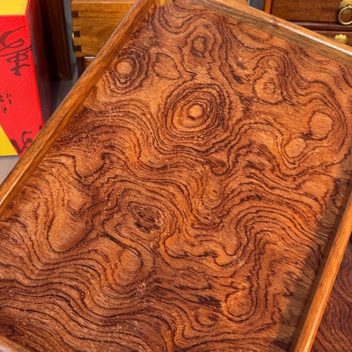 木缅甸花梨超大托盘
