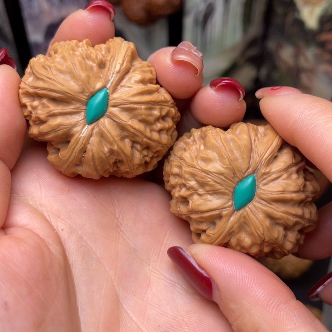 文玩核桃把件44平谷元宝