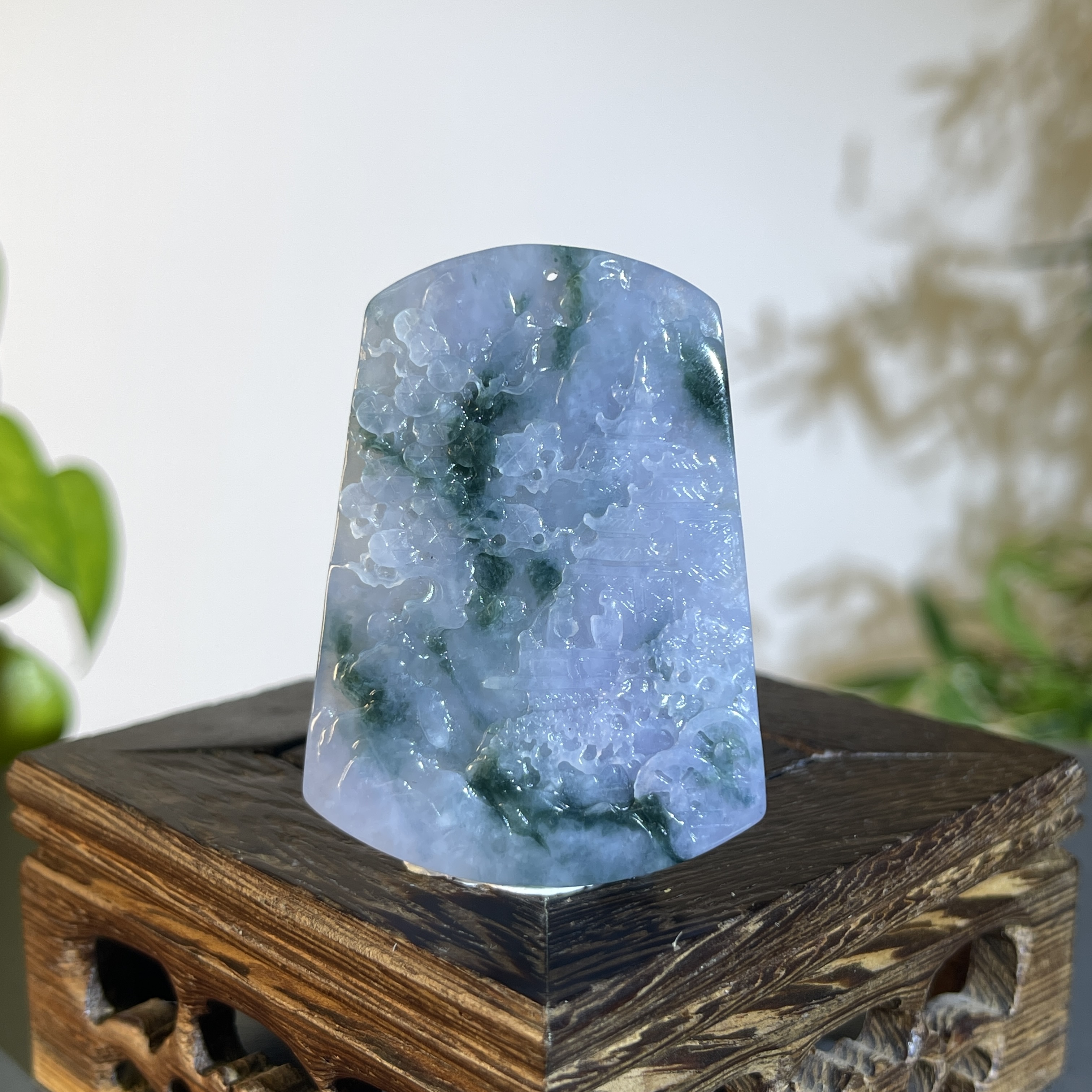 JTA20-128 天然缅甸A货翡翠  山水牌