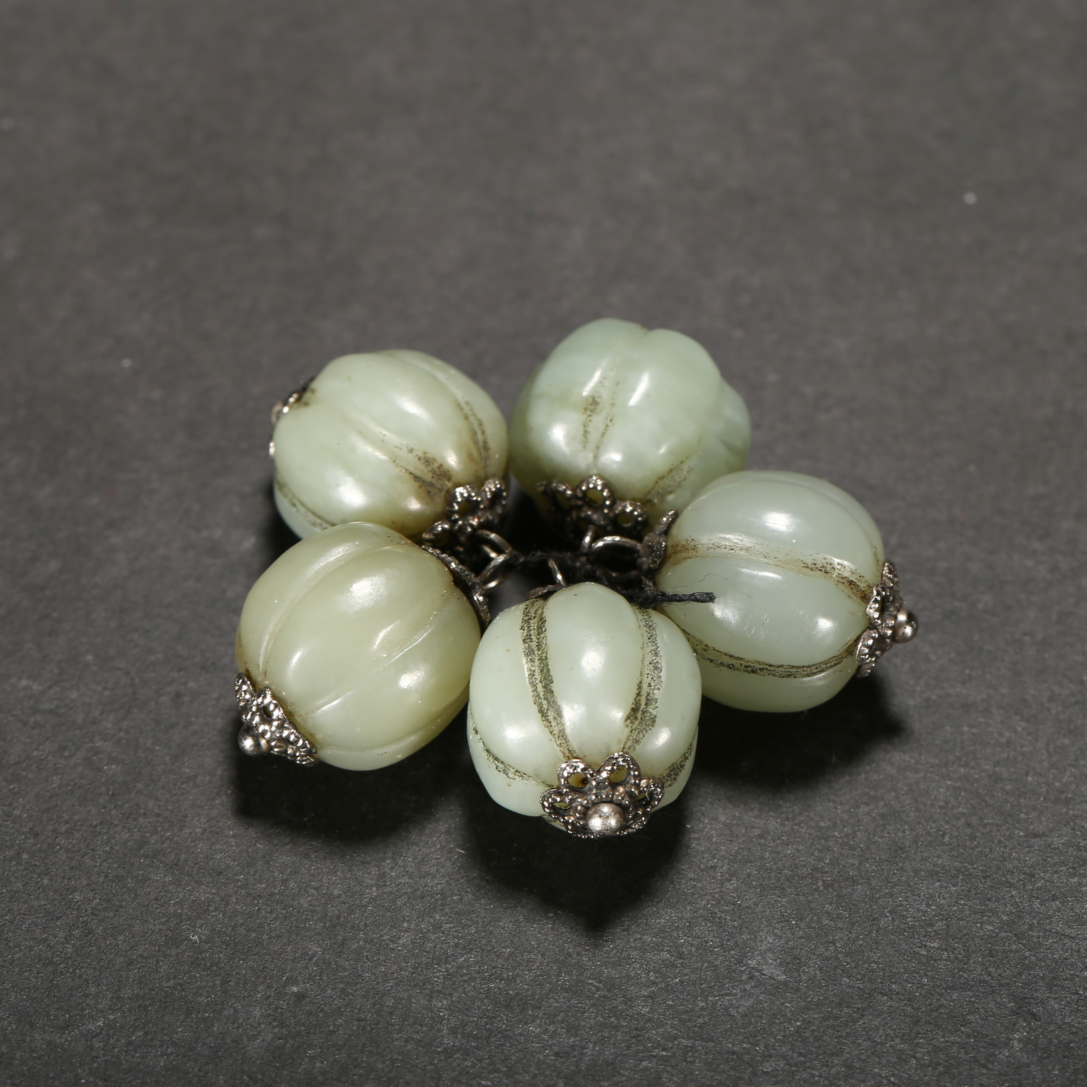 清代*瓜珠玉扣/05CTBGG2451/和田玉【北京文博】