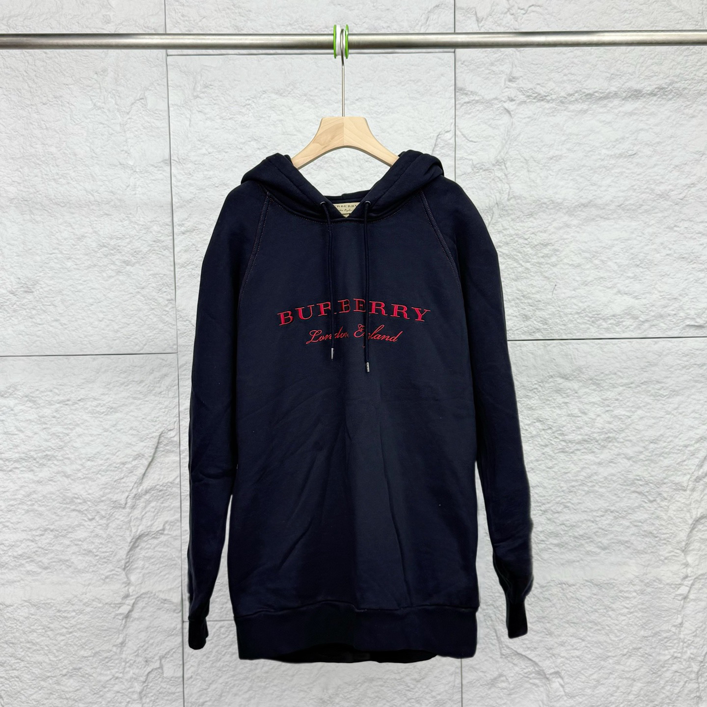 99新 BURBERRY/博柏利 XL码/深蓝色连帽长袖卫衣/18258280