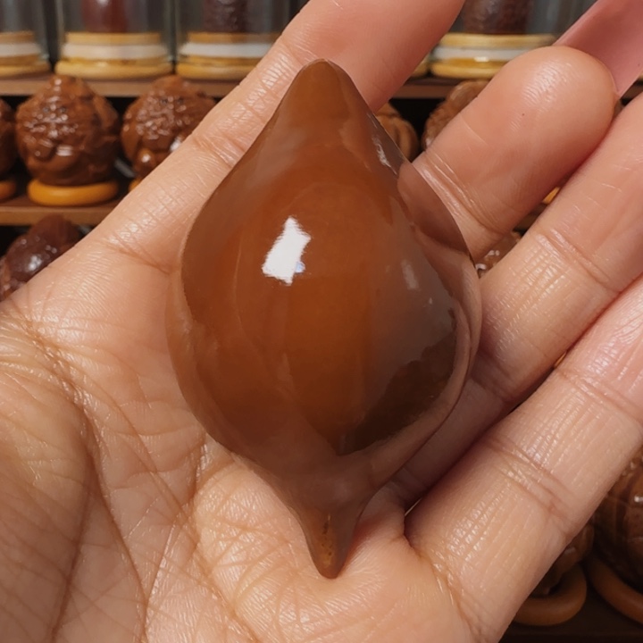 橄榄核把件大*?素核手把件40