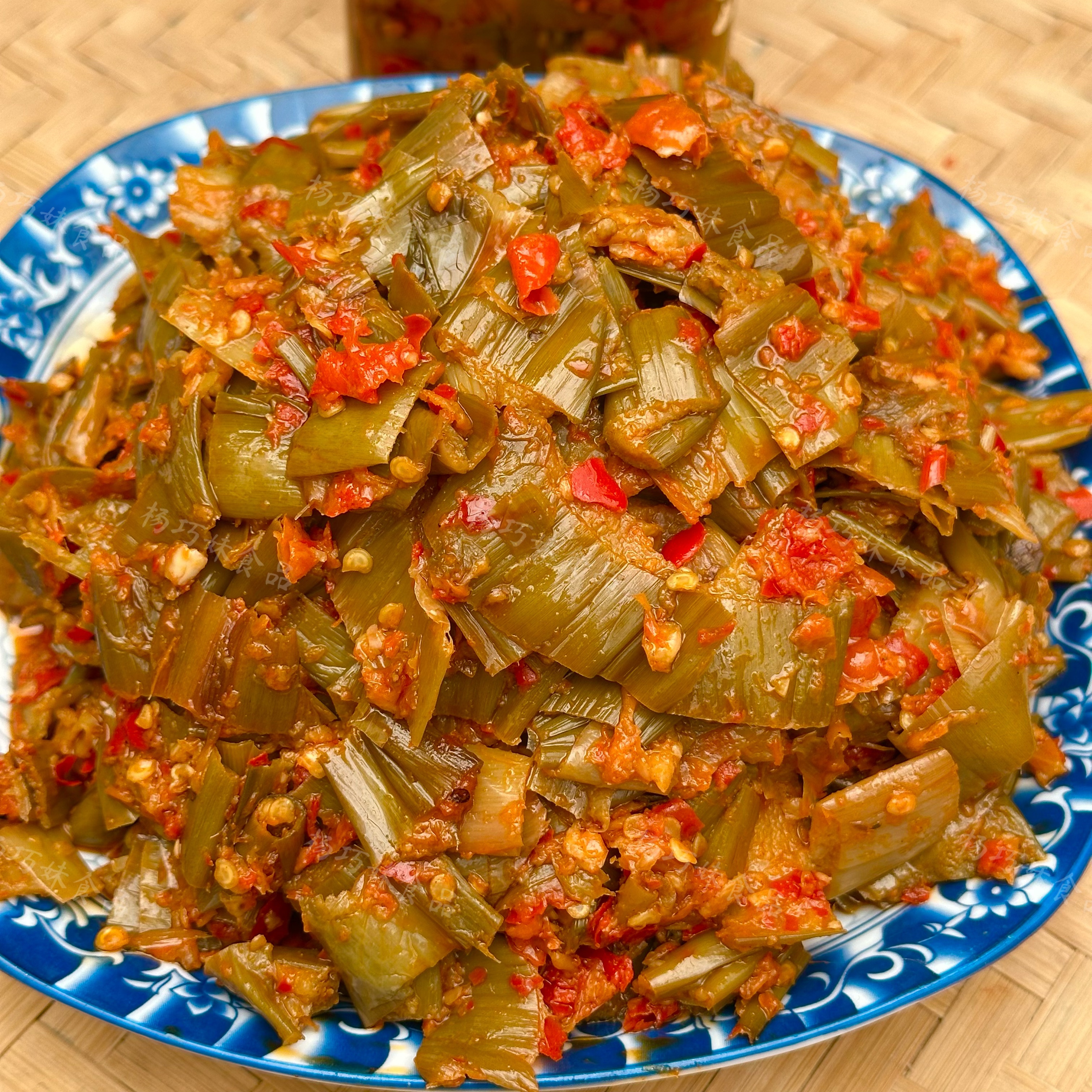 杨巧妹酸辣芋荷江西特产美食芋苗梗开盖即食下饭菜腌菜酸辣鲜香