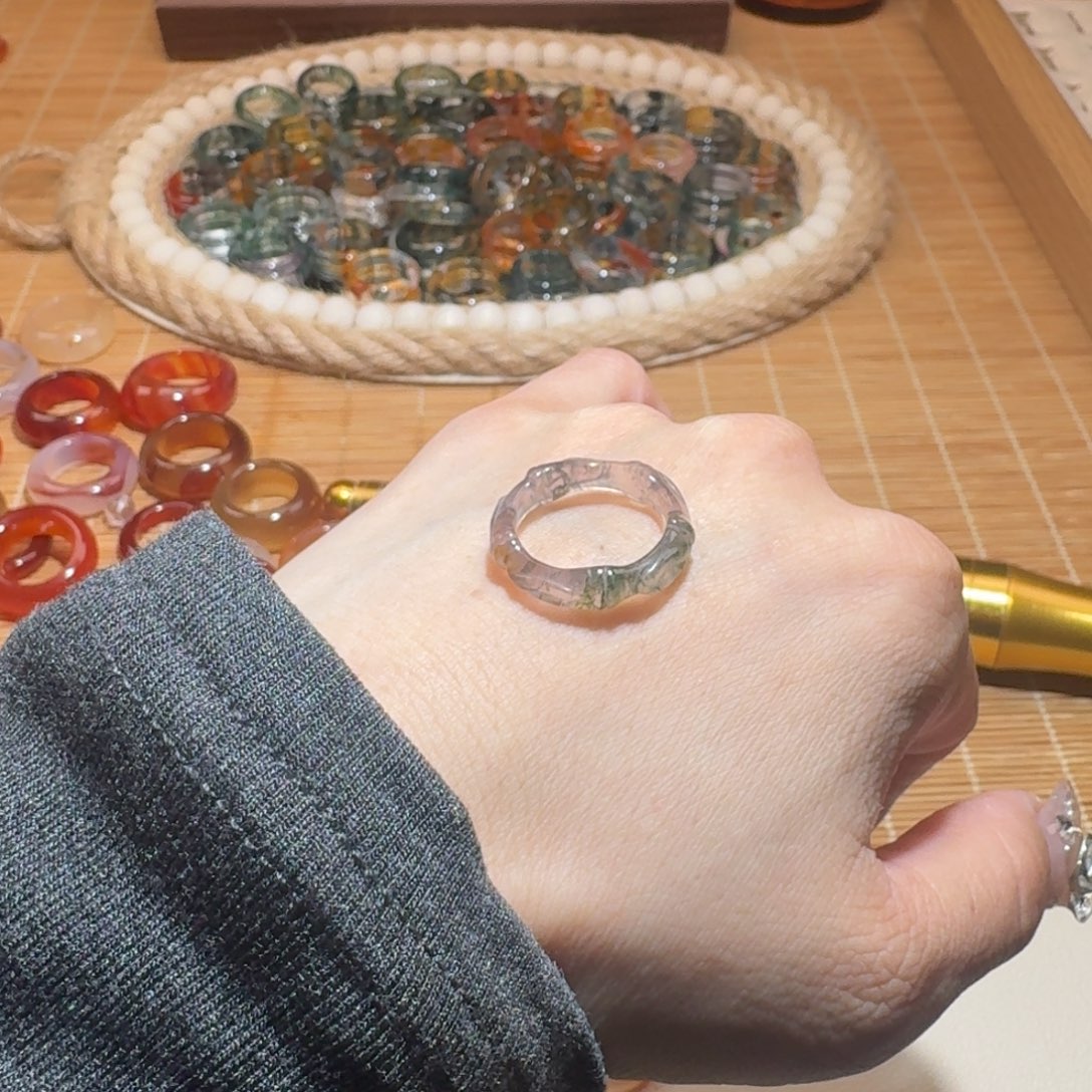 玛瑙/玉髓未镶嵌戒圈