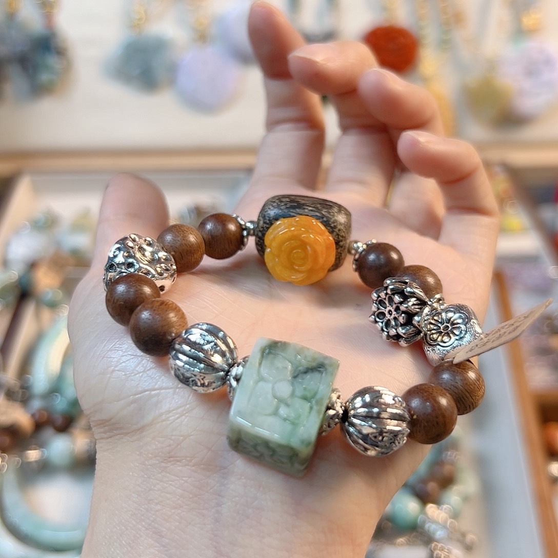 翡翠手链未镶嵌福利