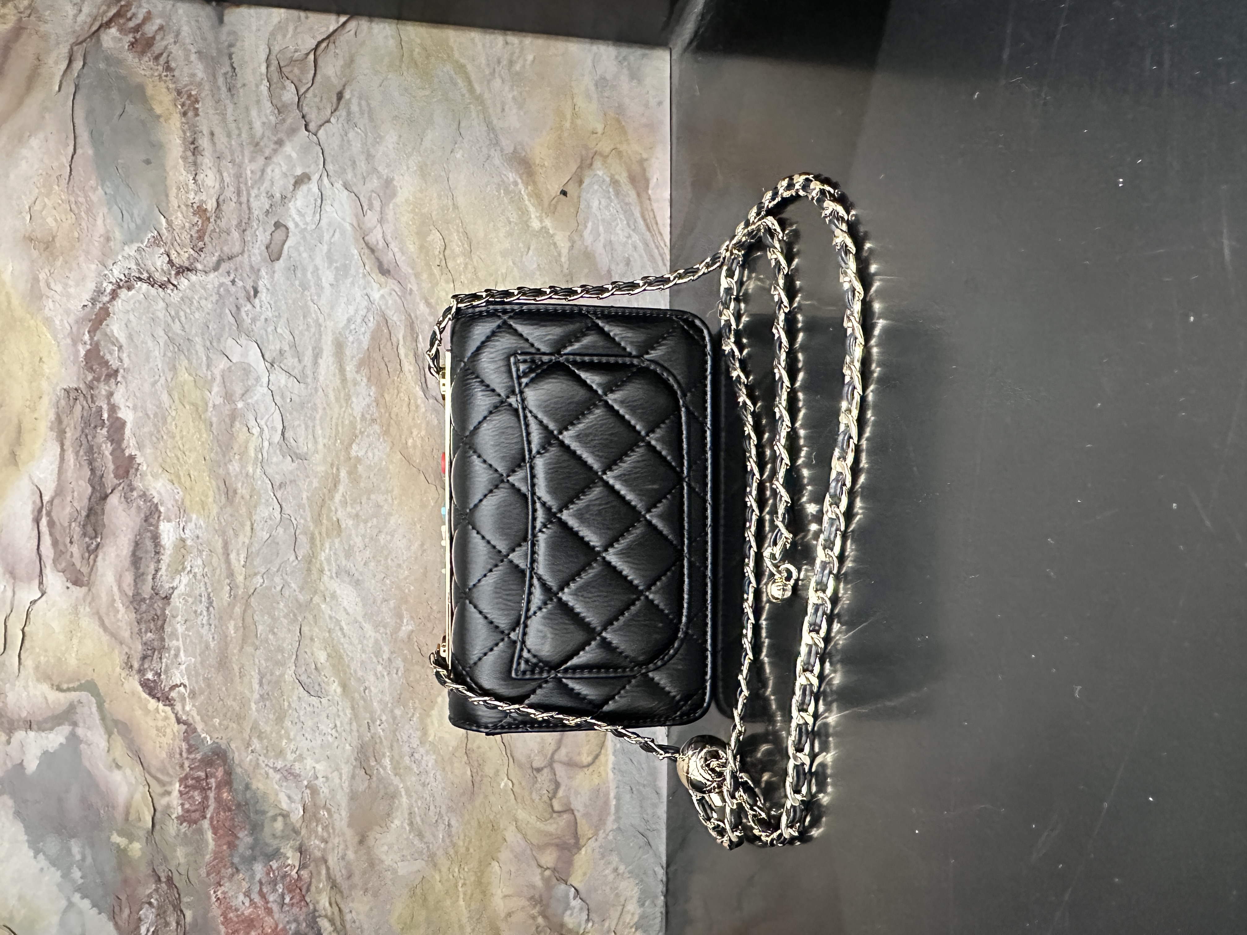 HIRMRIS手工真皮包20-551276-黑-横金球香