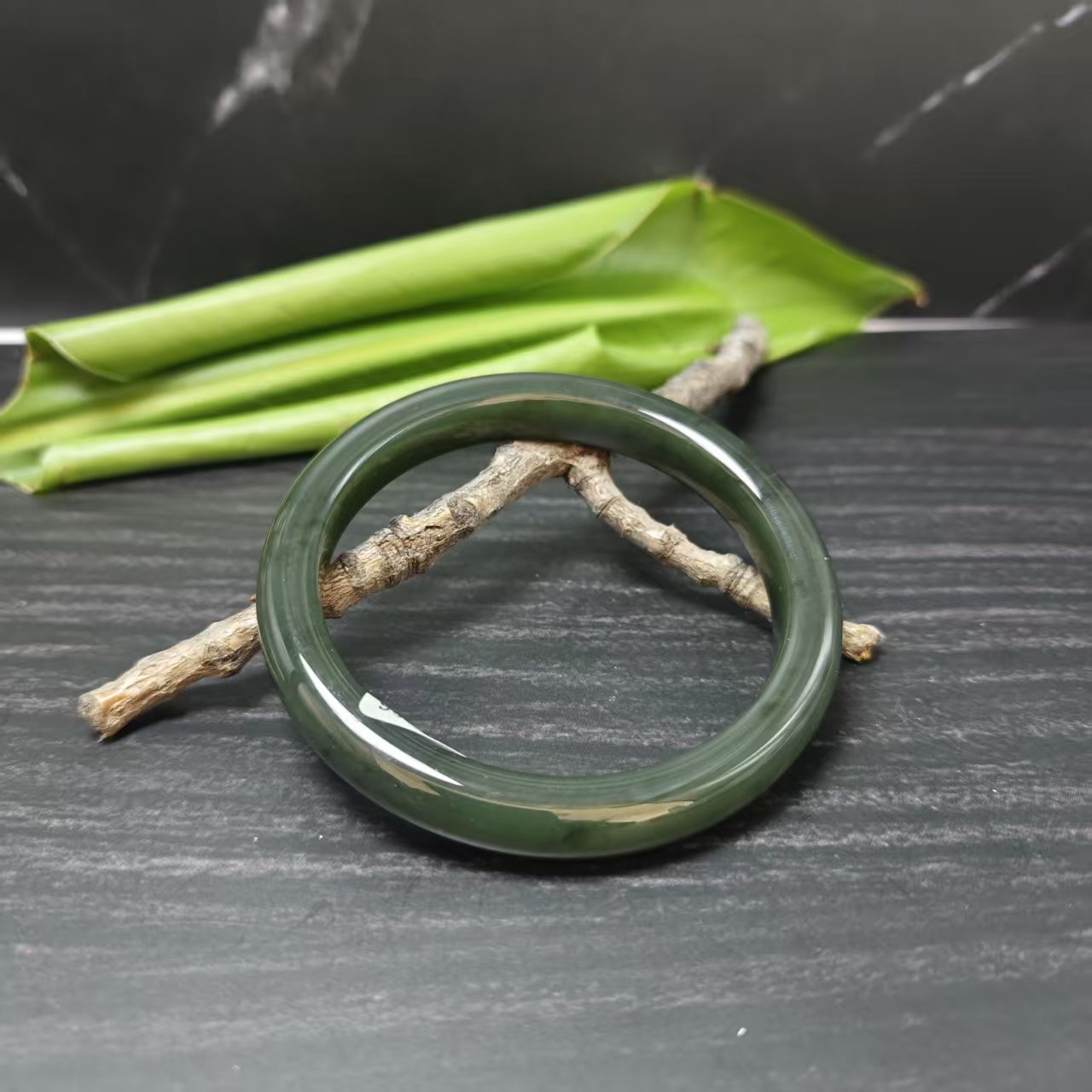 Z和田玉手镯（卡62）0712