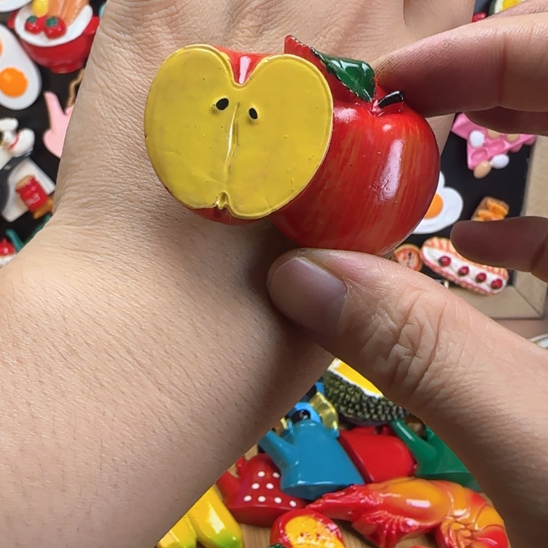 双层款苹果冰箱贴