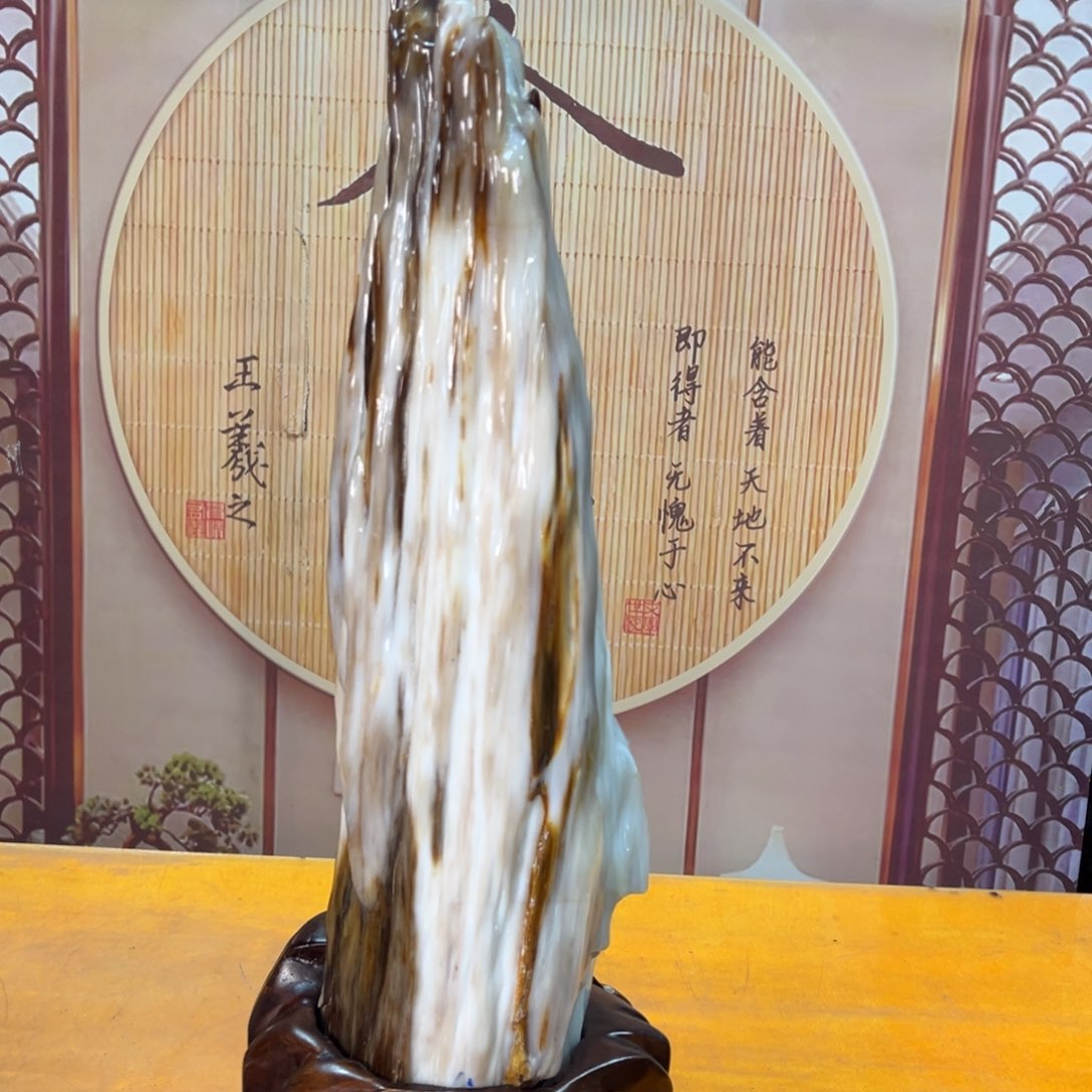 硅化玉（树化玉）未镶嵌摆件