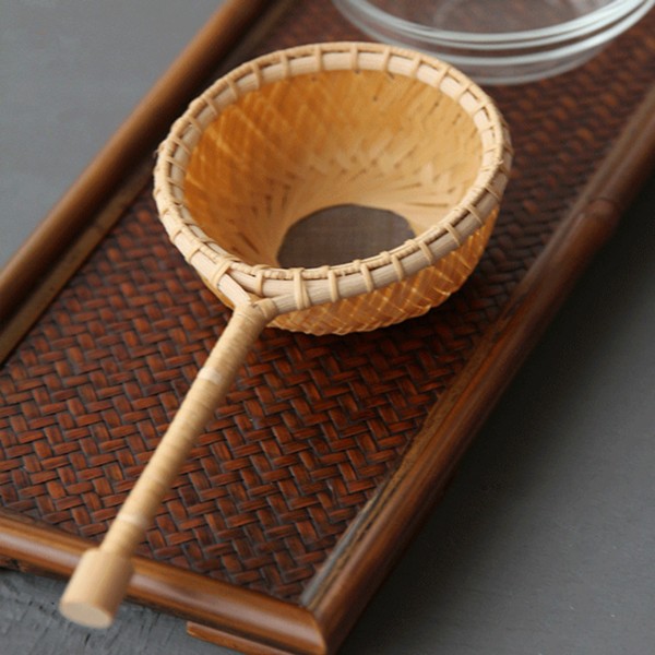 【静姐专属】竹精编手柄茶漏（PY03）