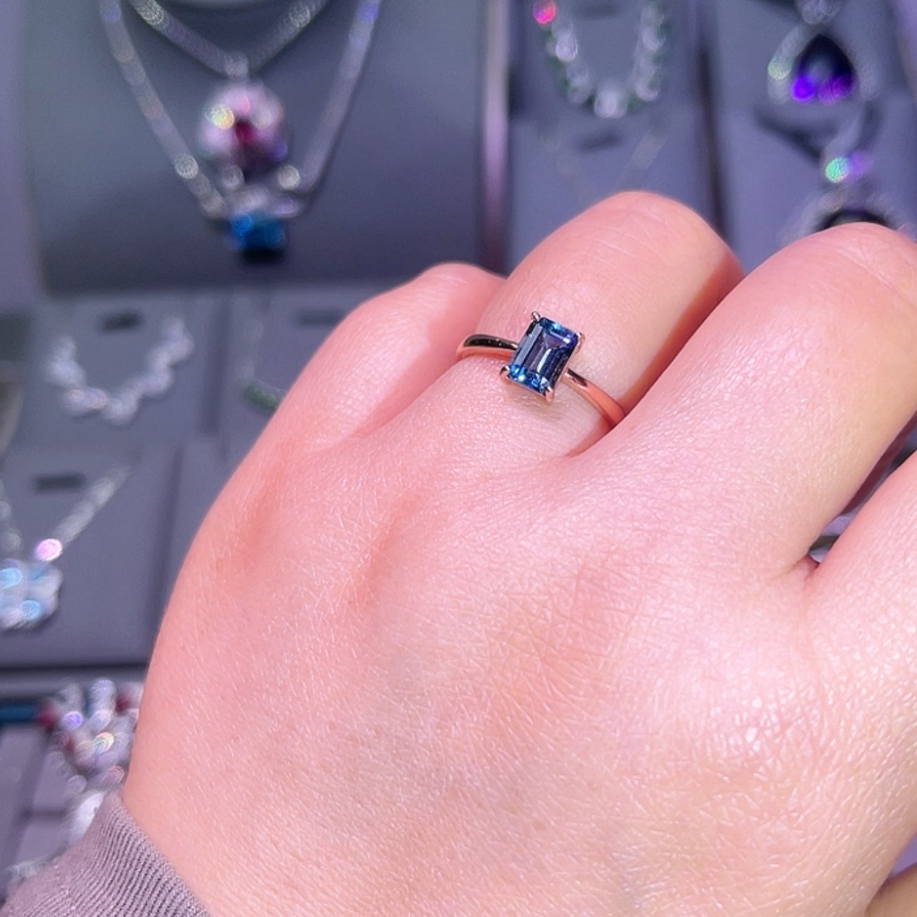 【闪购商品】托帕石戒指银S925镶嵌