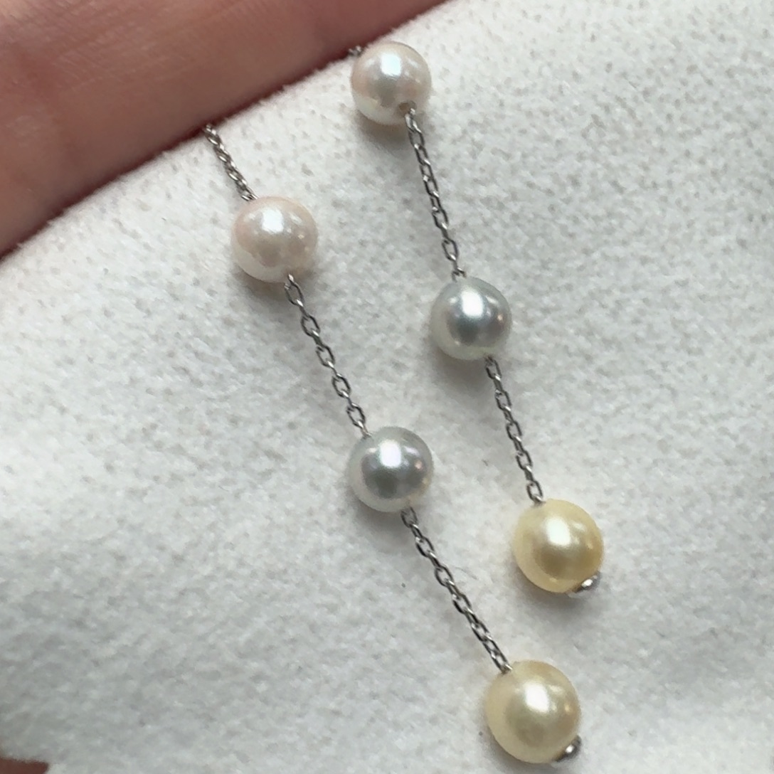 海水珍珠耳饰银S925镶嵌@@ye443