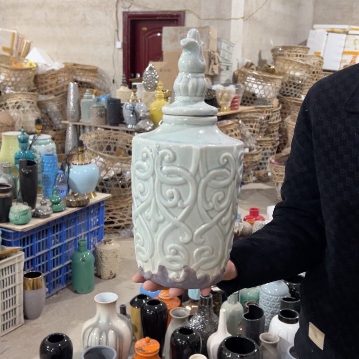 瓶高度37厘米口径6厘米微瑕捡漏