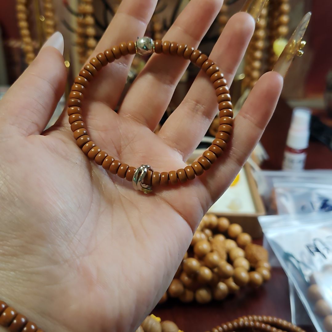 橄榄核吊坠橄榄核尖单圈跑环款