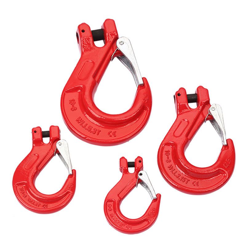 起重吊钩环眼挂钩羊角美式吊索具钢管链条专用吊车钩子行车