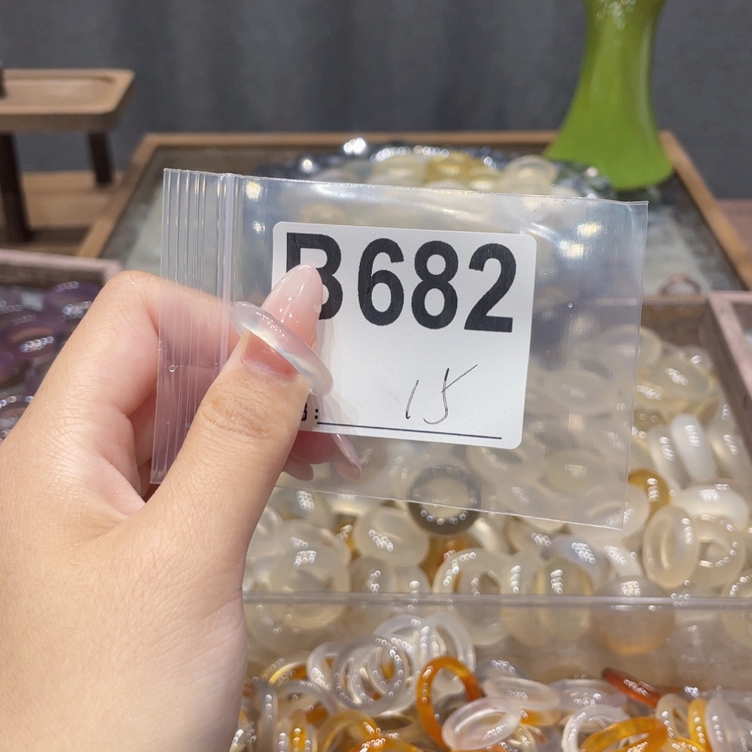 玛瑙/玉髓未镶嵌戒指682