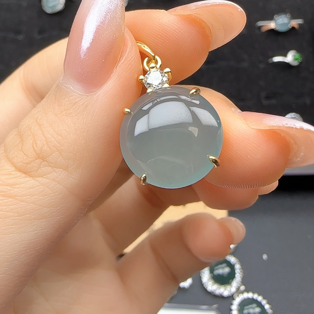 银S925镶嵌戒指翡翠