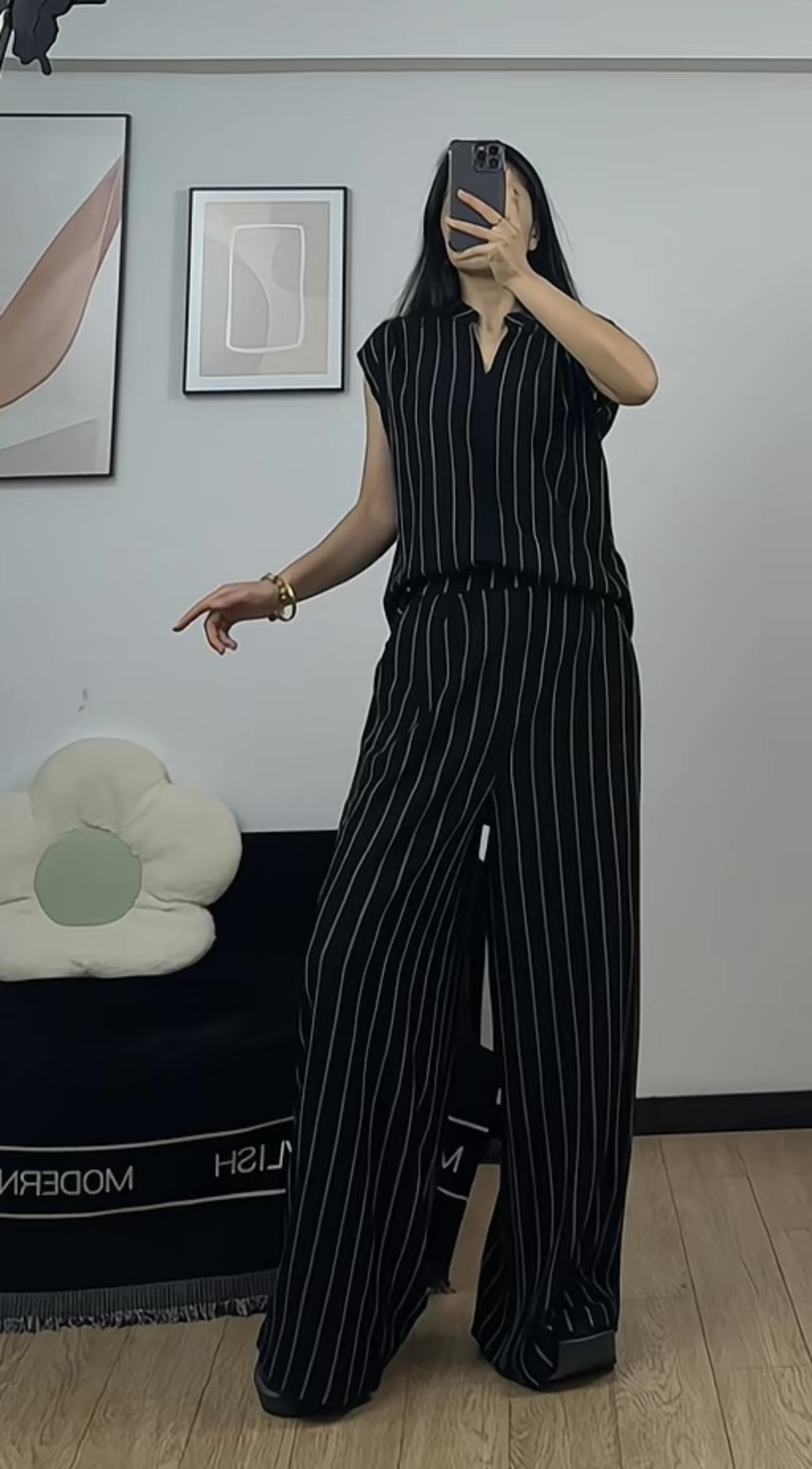 Mira 新款极简欧美风休闲风时尚ins博主穿搭套装~（版型大）