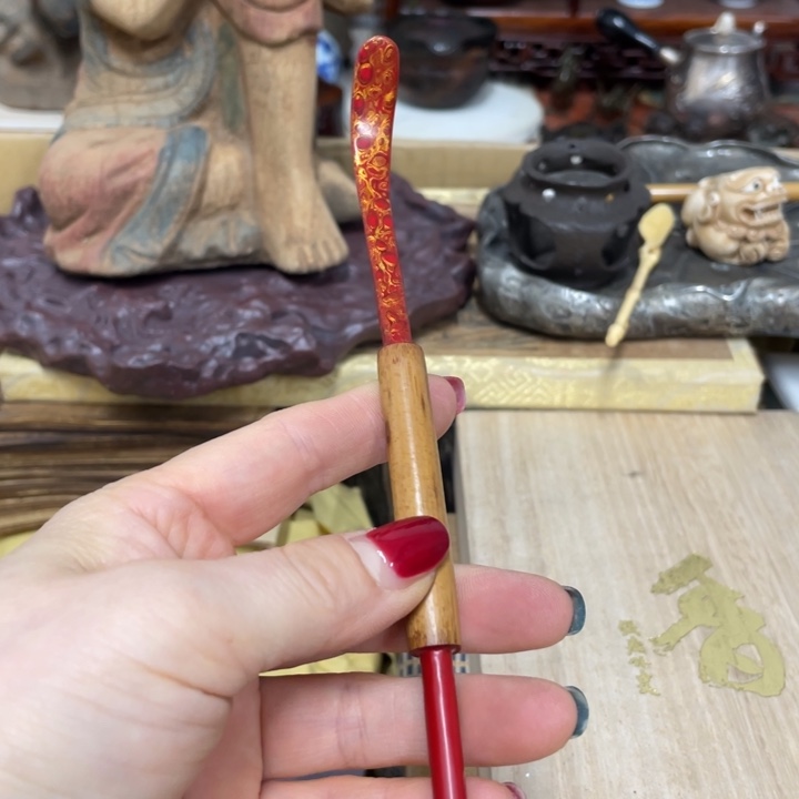 竹中古艺术品摆件