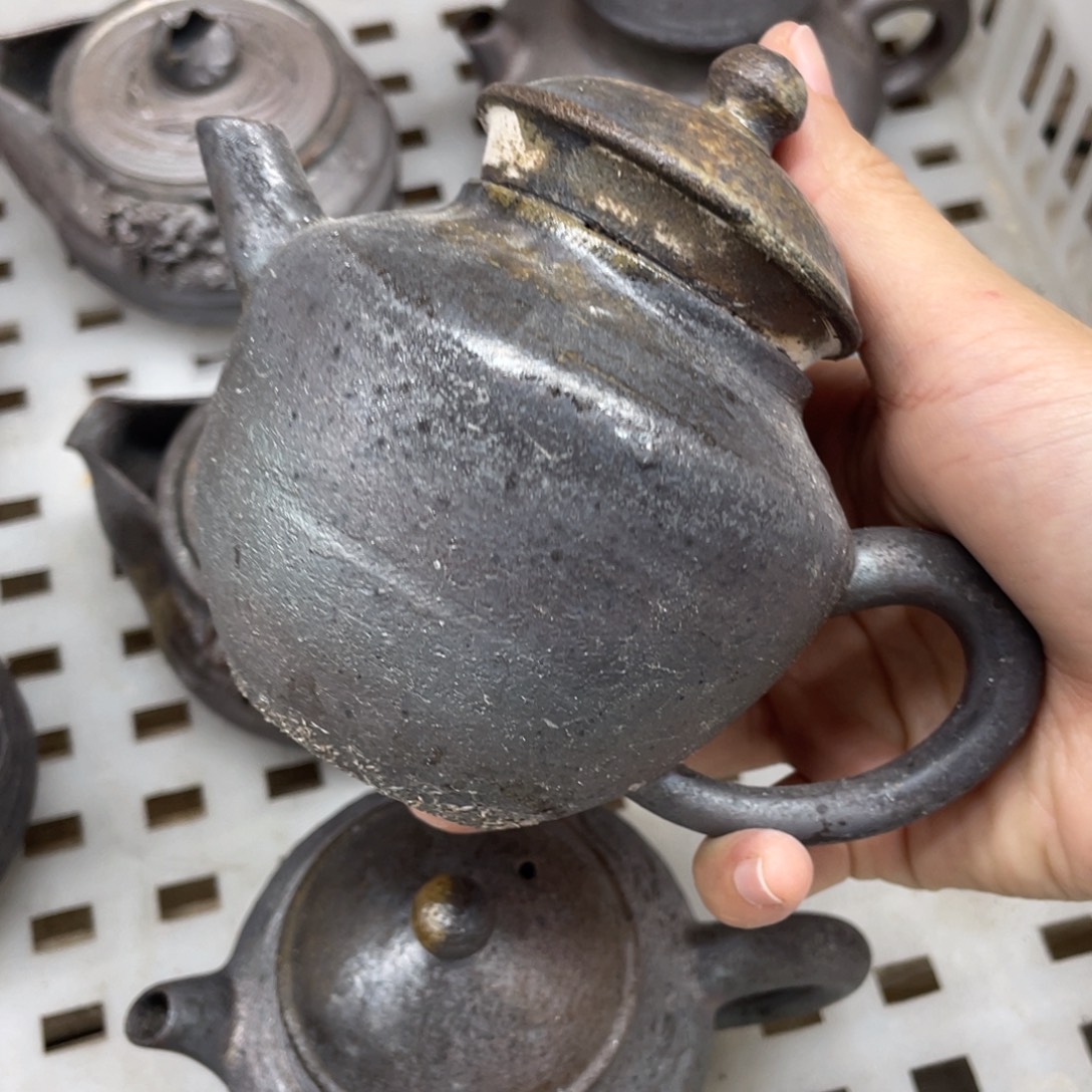 柴烧茶壶柴烧茶壶瑕