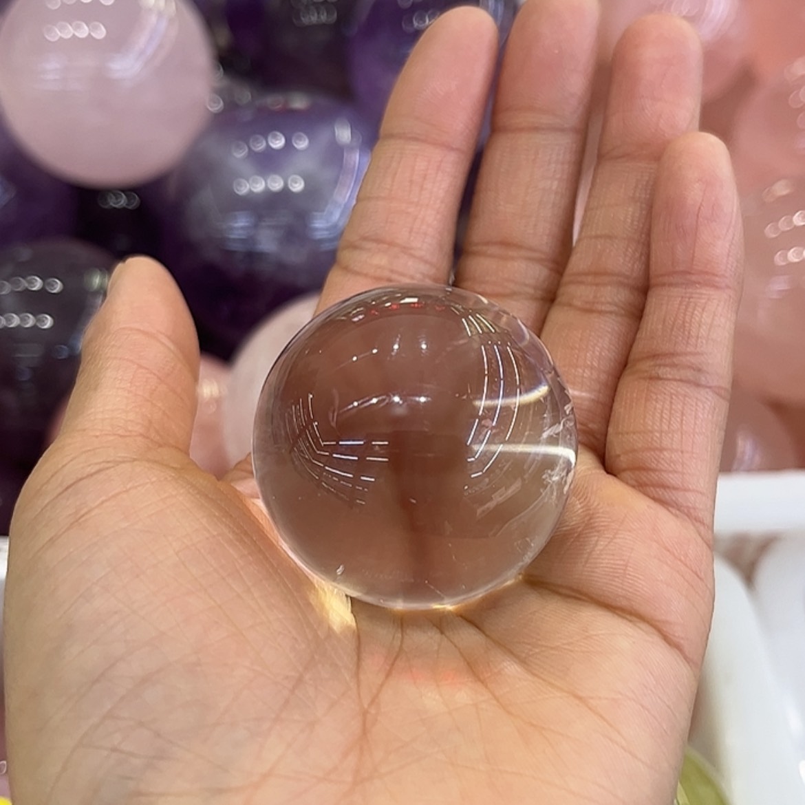 【闪购商品】水晶摆件球未镶嵌