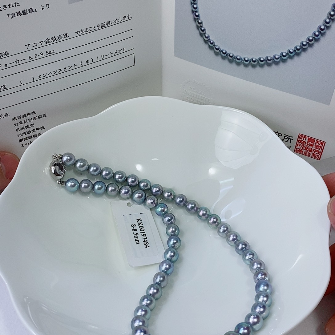 海水珍珠颈饰银S925镶嵌