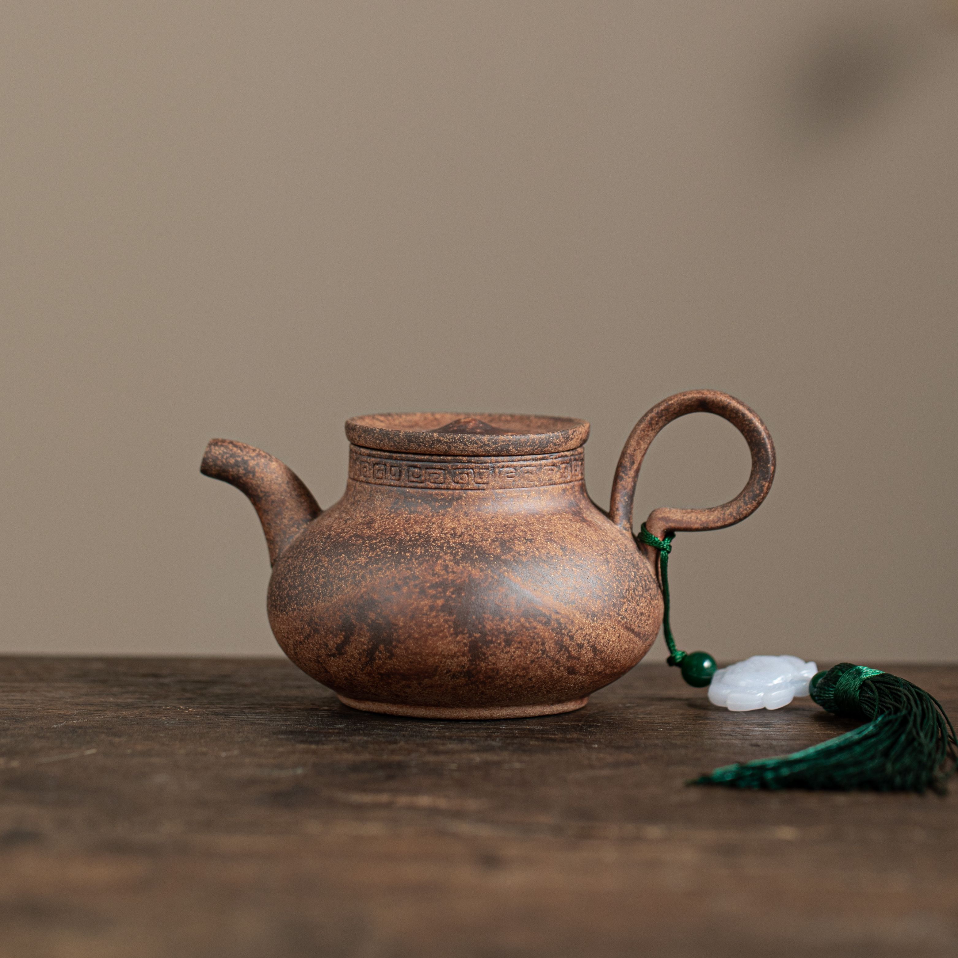 【正版川冶】思亭壶.6810.粗陶老岩泥原矿无釉裸烧中式主泡器泡茶壶