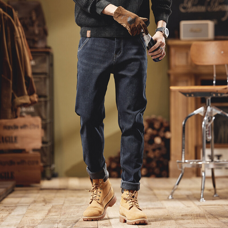 TUCANO/啄木鳥春秋春季直筒宽松男士休闲长裤修身弹力裤子牛仔裤